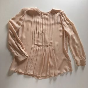 ALC peach silk blouse